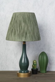 Opviq Lámpara de mesa YL208 Caqui y Verde